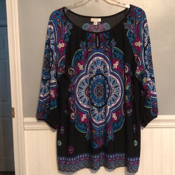Dress Barn Tops - Plus size boho print top 22/24